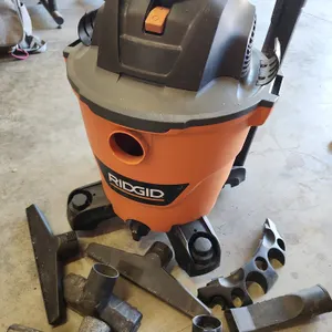 Ridgid 12 Gallon Wet/Dry Vacuum Model HD12000 5-PHP, Works [No Hose] W/Attachments