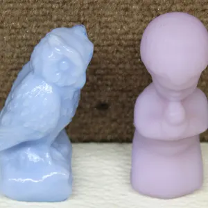 Fenton Art Glass Owl & Praying Child Figurines