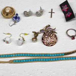 Costume Jewelry with Cameo Brooch