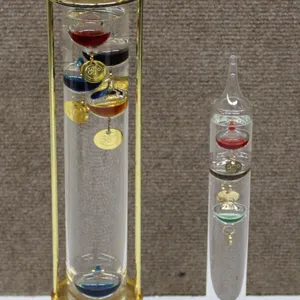 Galileo Thermometers with Brass Stand