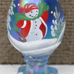 Fenton 1999 Christmas Glass Egg Barnett 1857/2500