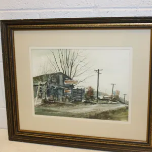 Rudy Amatangelo "Walmer's Blacksmith Shop" Landscape Watercolor