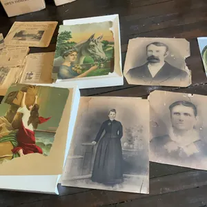 Old photos and some newspapers