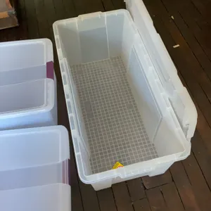 Three storage containers