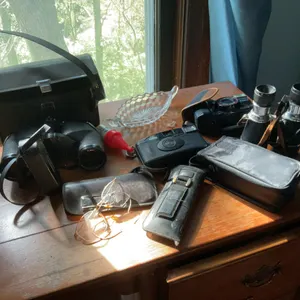 Binoculars and cameras