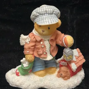 Cherished Teddies 1998 Rich Always Paws Figurine