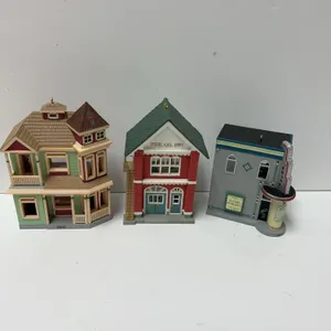 Hallmark Keepsake Miniature House Ornaments Set of 3