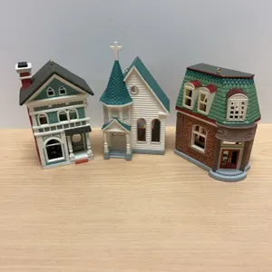 Hallmark 1988-1990 Nostalgic Houses Miniature Ornaments