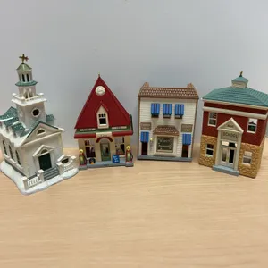 4 Hallmark Keepsake Holiday Village Buildings