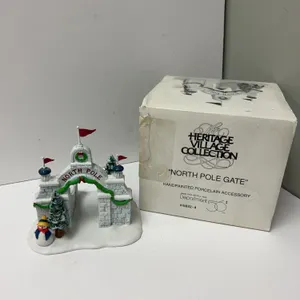 Dept 56 North Pole Gate Heritage Village Porcelain