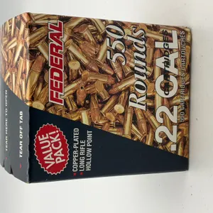 Federal 22 Caliber Long Rifle Hollow Point ( 550 Rounds)