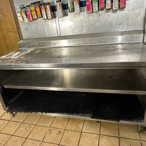 Stainless serving table
