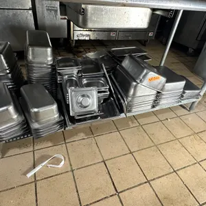 Stainless serving trays