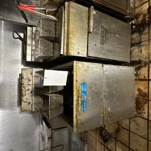 2 Gas powered oil fryers