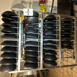 Dinex hot plate covers (70) with SmartTherm w/rolling cart