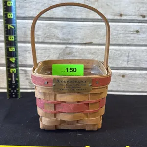 Longaberger 1986 Christmas Candy Cane Basket