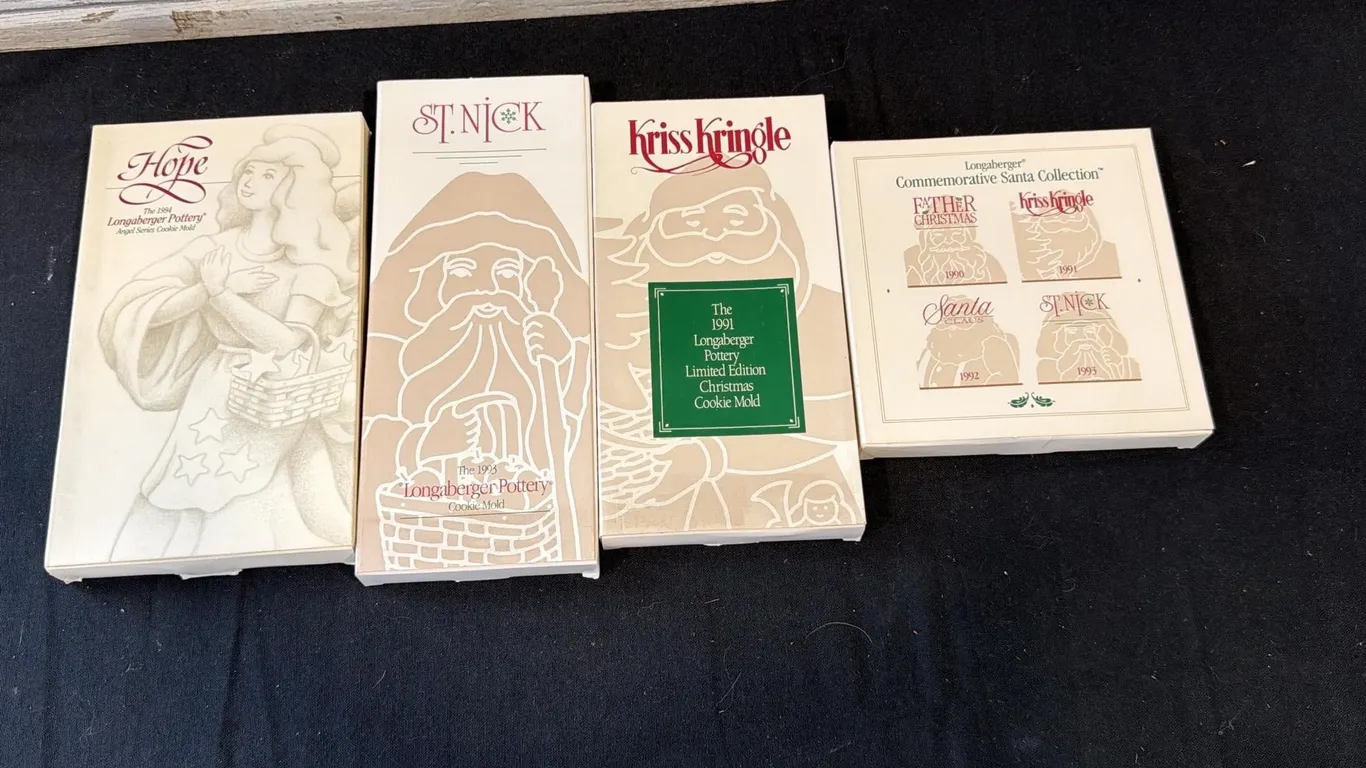 Longaberger Pottery Cookie Mold Collection