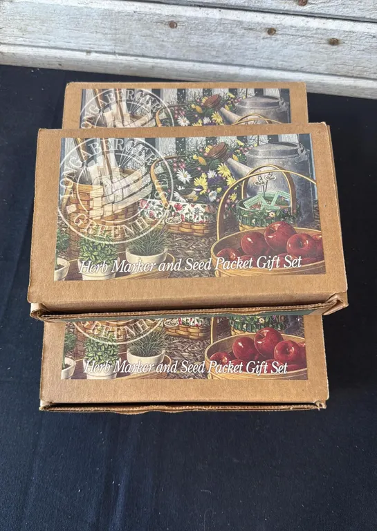 Longaberger Herb Marker and Seed Packet Gift Set