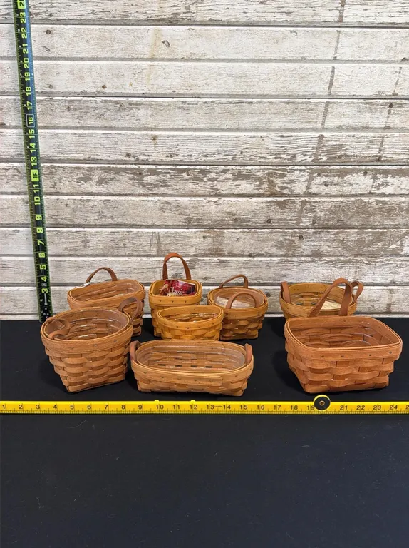 Collection of Seven Assorted Longaberger Baskets