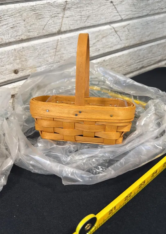 Longaberger Rectangular Basket with Plastic Liner