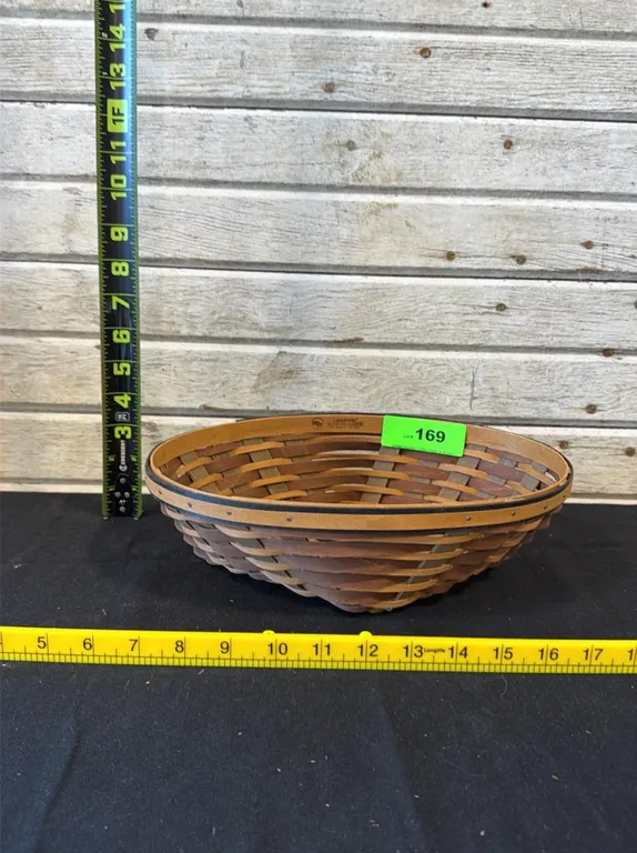 Longaberger Woven Wooden Shallow Basket
