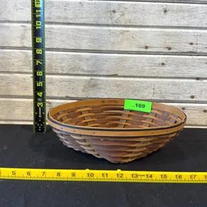 Longaberger Woven Wooden Shallow Basket