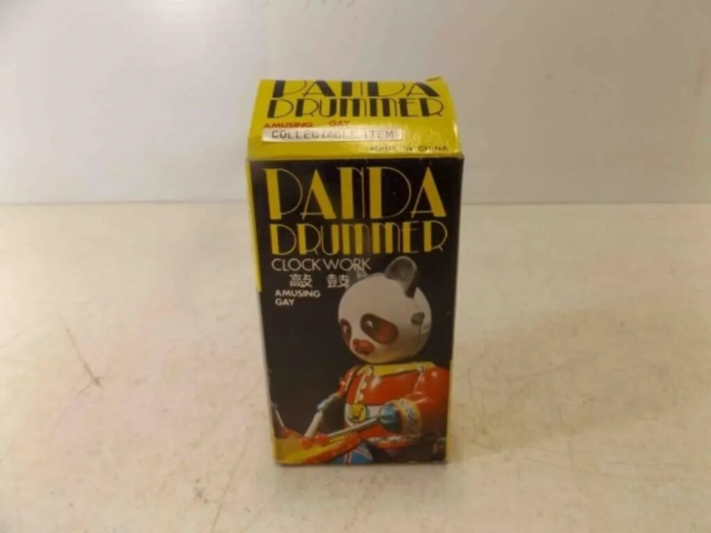 Vintage MS 565 Panda Drummer Tinplate Clockwork
