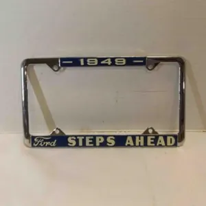 Vintage 1949 Early Ford V8 License Plate Frame