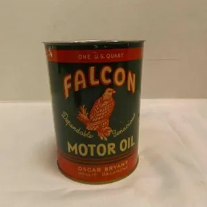 Vintage 1930-1940's Falcon Motor Oil One Quart