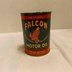 Vintage 1930-1940's Falcon Motor Oil One Quart