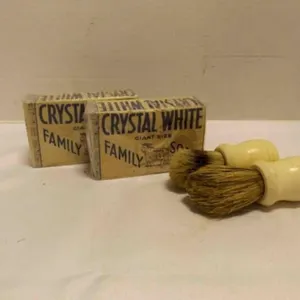New Old Stock 2 Crystal White Family Soaps With