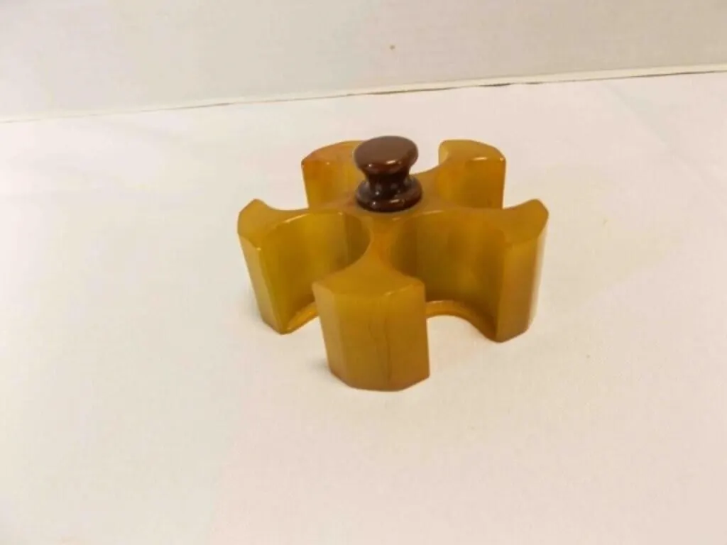 Art Deco Circular Bakelite Poker Chip Caddy