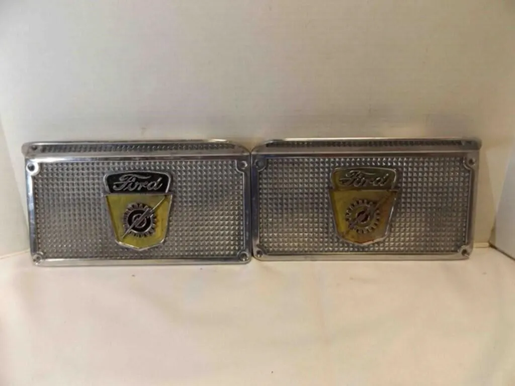 2 Vintage Ford Truck Running Board Step Plate