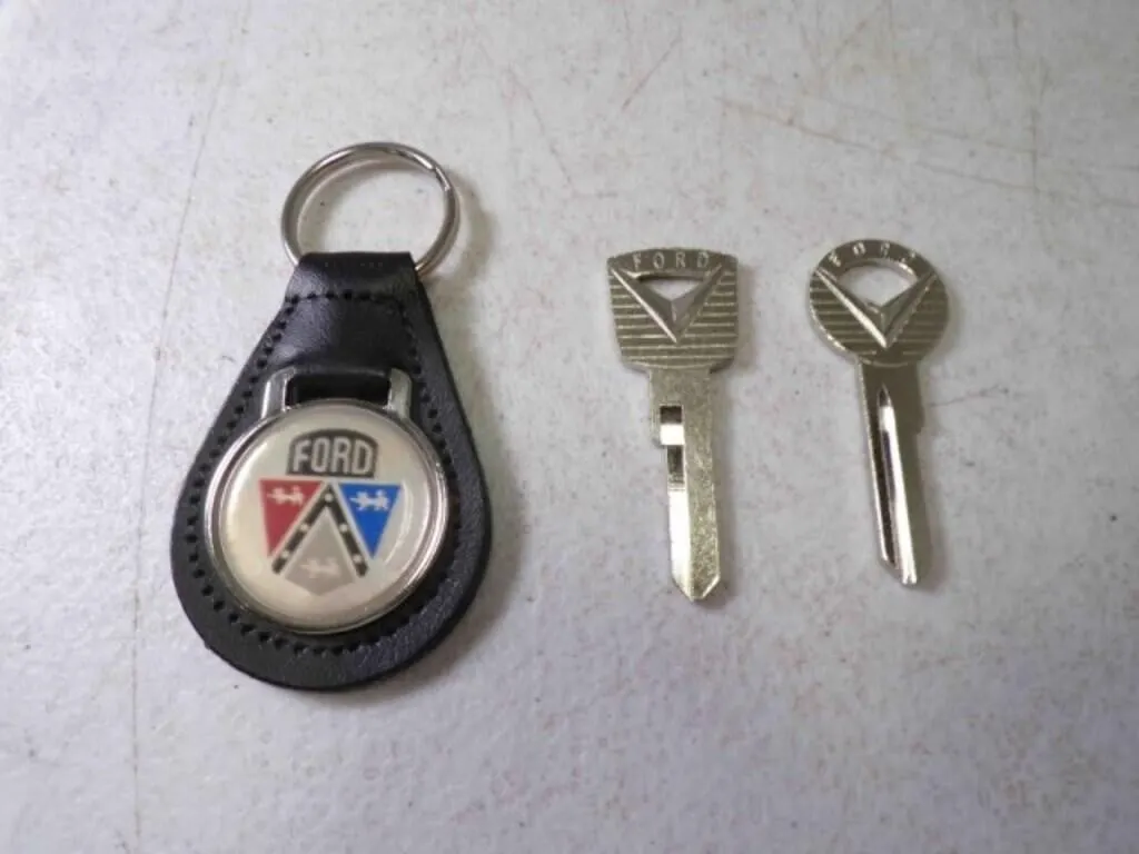 1950's Ignition & Trunk Key Blanks & Leather Ford
