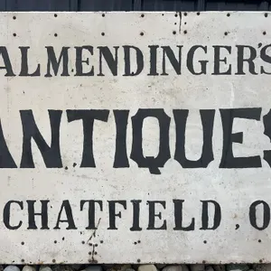 Almendinger's Painted Metal Trade Sign