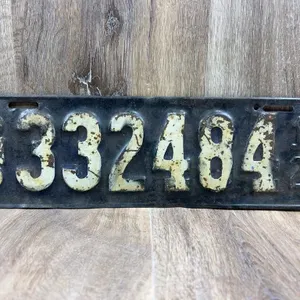 1920 Ohio Embossed Metal License Plate