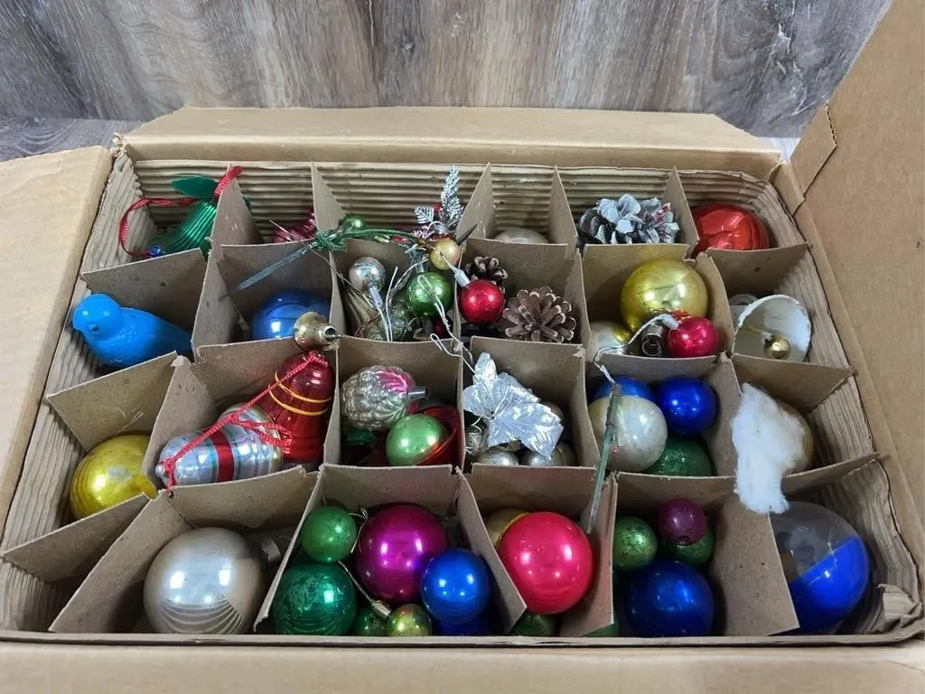 Christmas Tree Ornaments Glass Baubles Bells