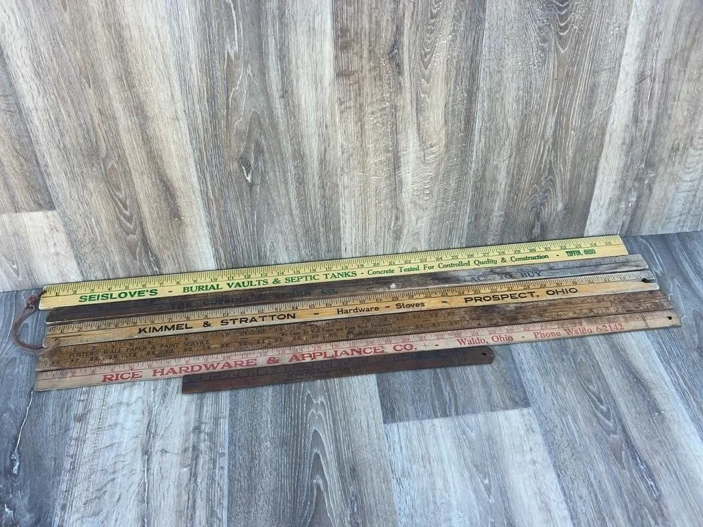 Ohio Advertising Yardsticks & Ruler Collection