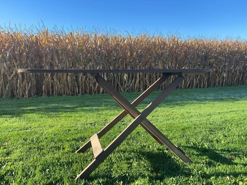 Wooden Folding Ironing Board Rustic Table