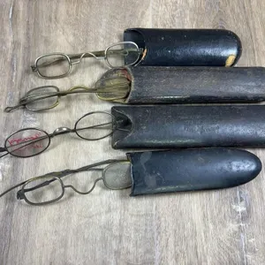 Wire Rim Spectacles & Cases - 4 Pairs