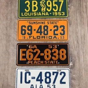 1953 Miniature License Plate Collection