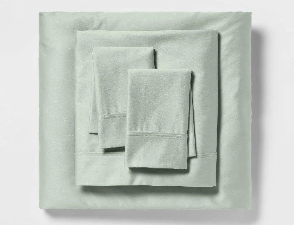 Threshold 400 Thread Count Sheet Set King Green