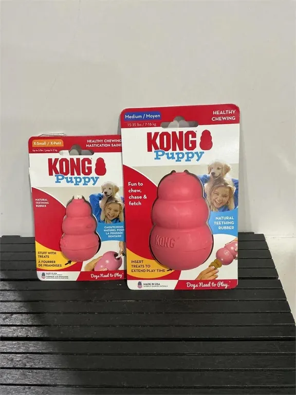 Kong Puppy Dog Toy XS and M Sizes
