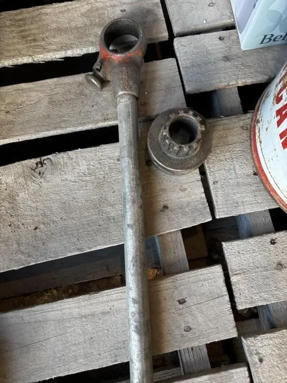 Vintage Socket Wrench with Spline Socket