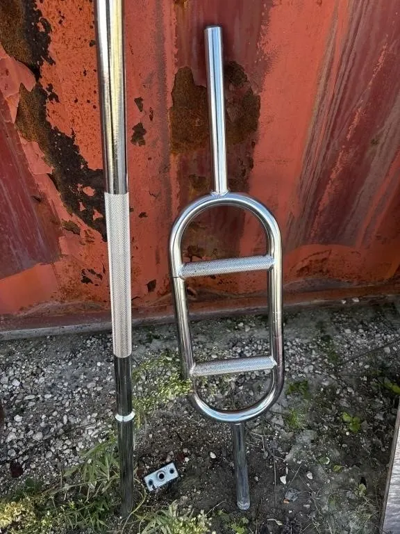 Chrome Boat Ladder with Handrail