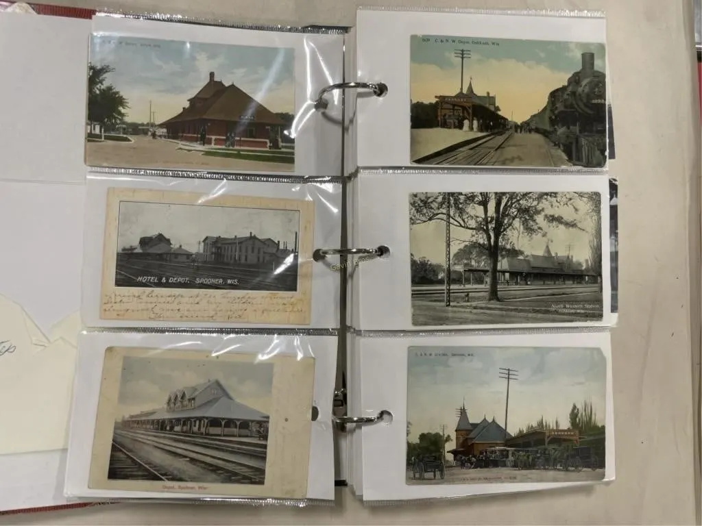 Binder of Local WI Train Stations