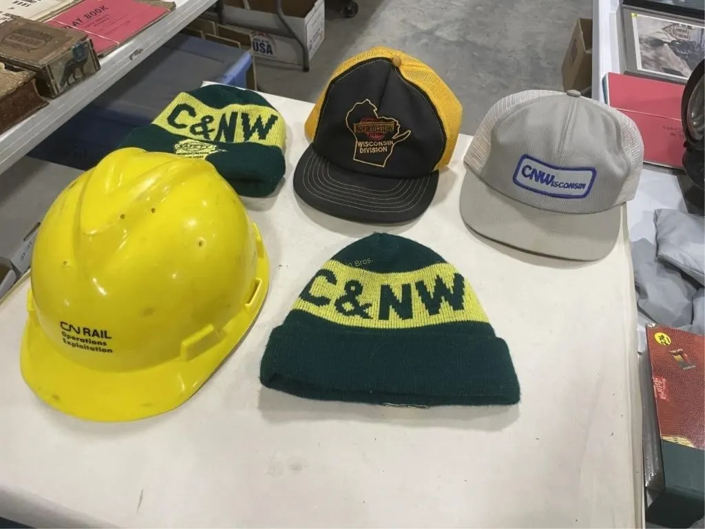 CN Rail Hard Hat & other hats