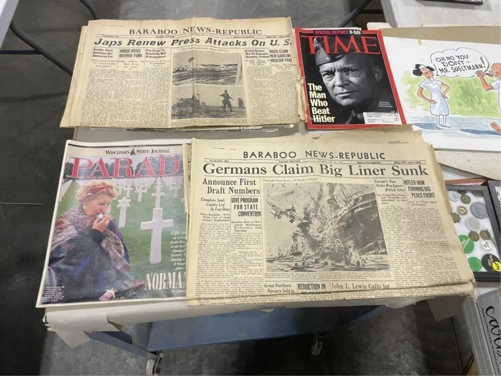 Vintage War Newspapers