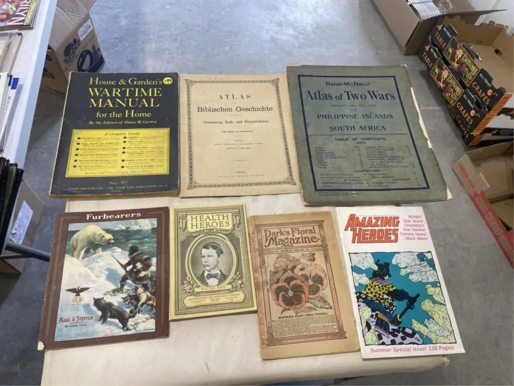 Antique Manuals, Atlas, Booklets etc