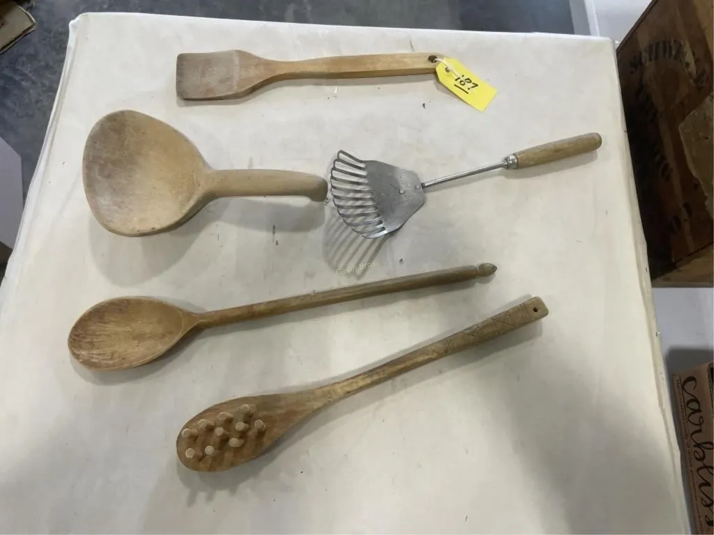 Wood Kitchen Utensils & other